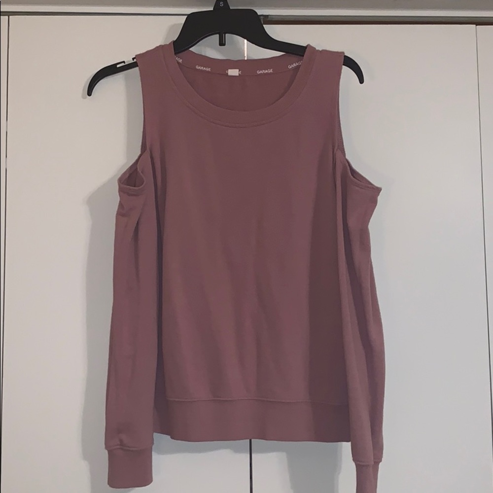 Off the shoulder sweatshirt